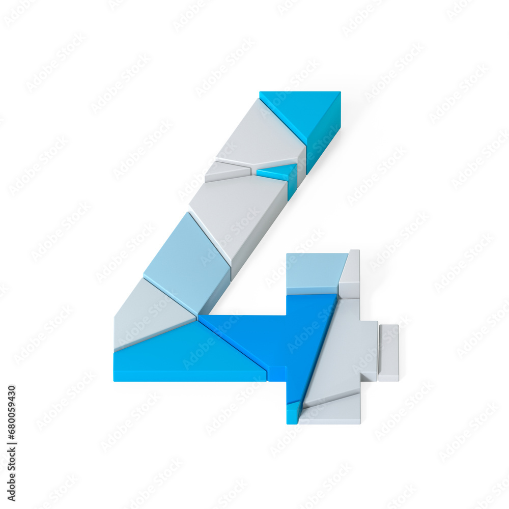 Multicolored Extruded Alphabet Multicolored Extruded Alphabet