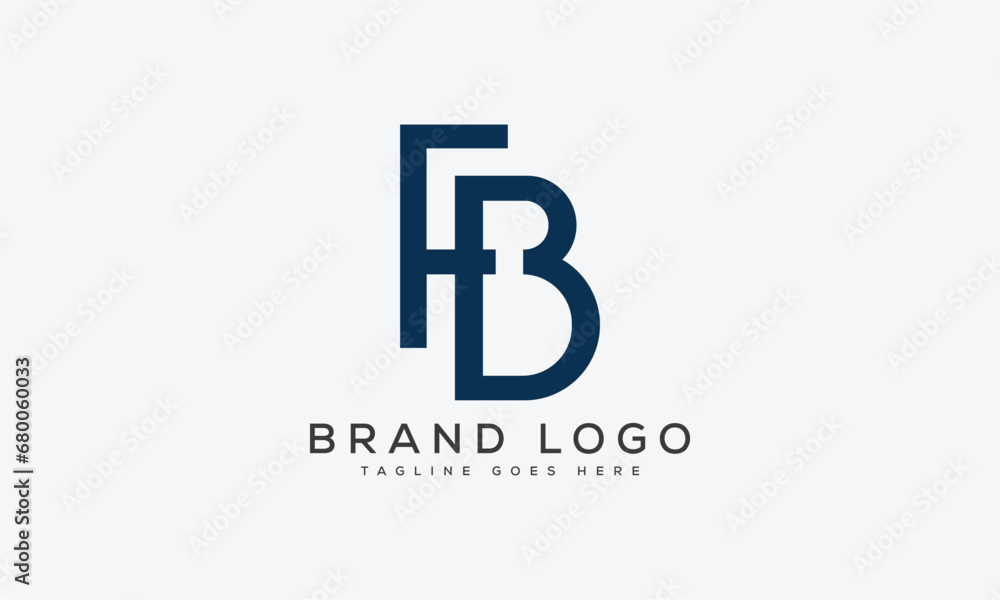 letter FB logo design vector template design for brand.