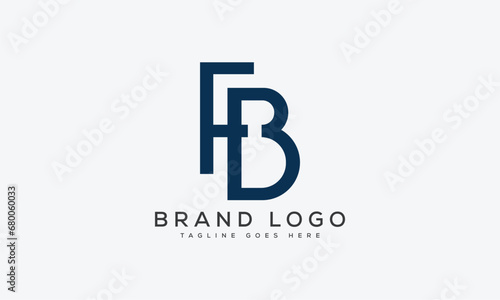 letter FB logo design vector template design for brand.