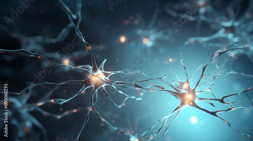 Neurons sending brain activity firing biology electrical nerve signal neurotransmitter chemical receptor cell dendrite neural medical surgery
