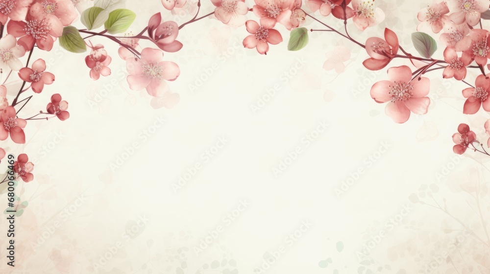 floral background with place for text.