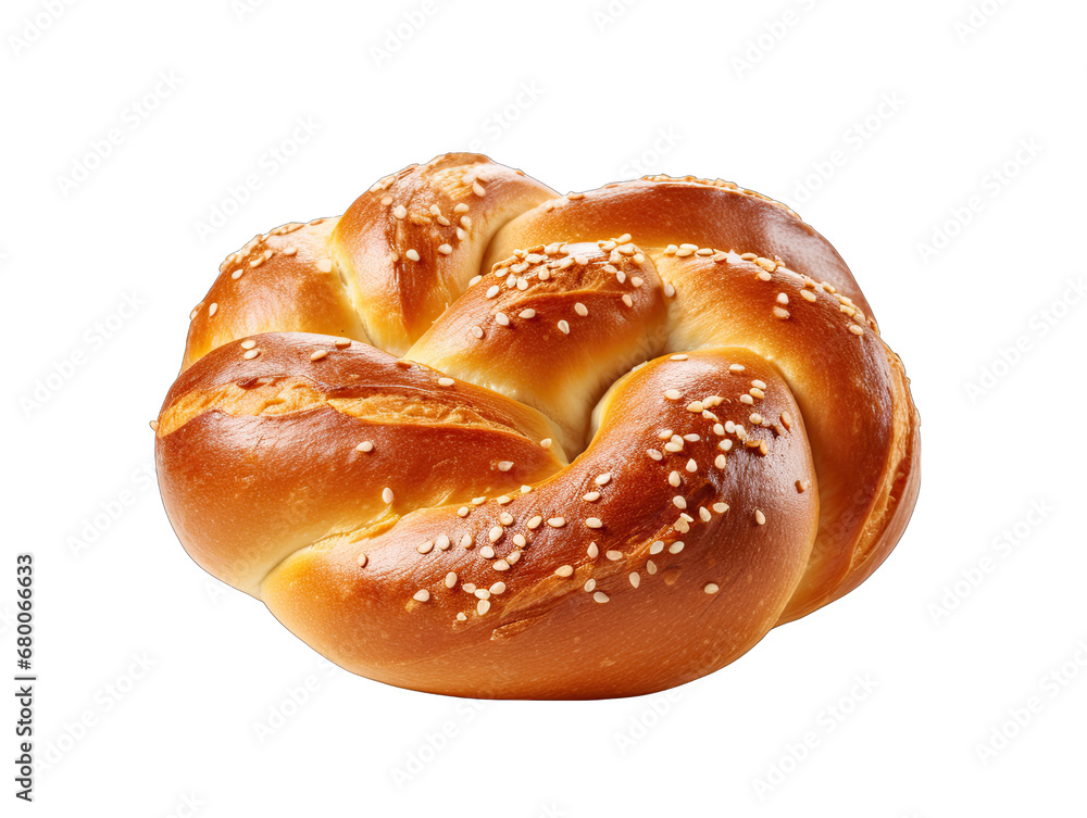 Pretzel Bread Isolated on Transparent or White Background, PNG Pretzel Bread Isolated on Transparent or White Background, PNG