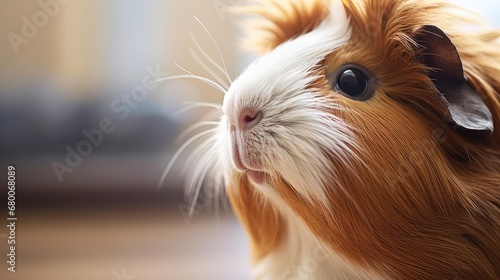 Photo of a guinea pig, close-up