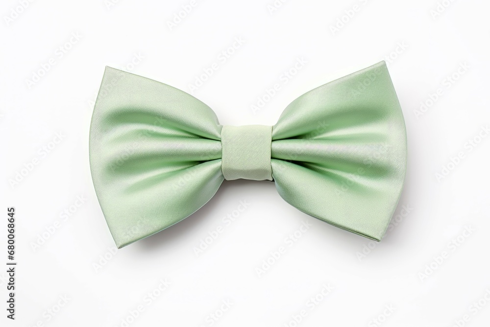 a green bow tie on a white background a green bow tie on a white background