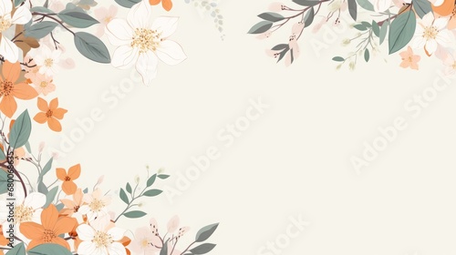 floral background with place for text.