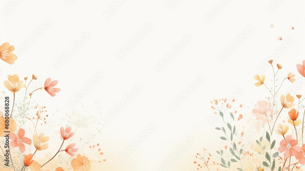 floral background with place for text.