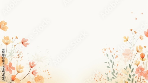 floral background with place for text.