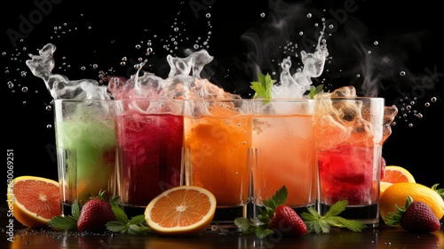 A Mixologist Shaking Up A Bubbly And Fruity Mimosa   Background For Banner  HD