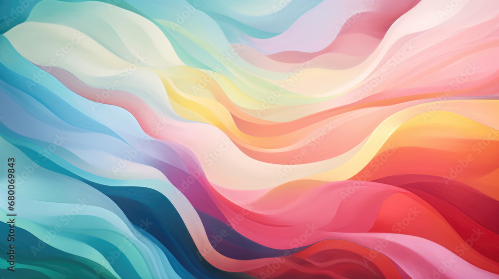 A Symphony of Dreamy Escapism: Whimsical Gradient Masterpiece Evoking Artistic Inspiration