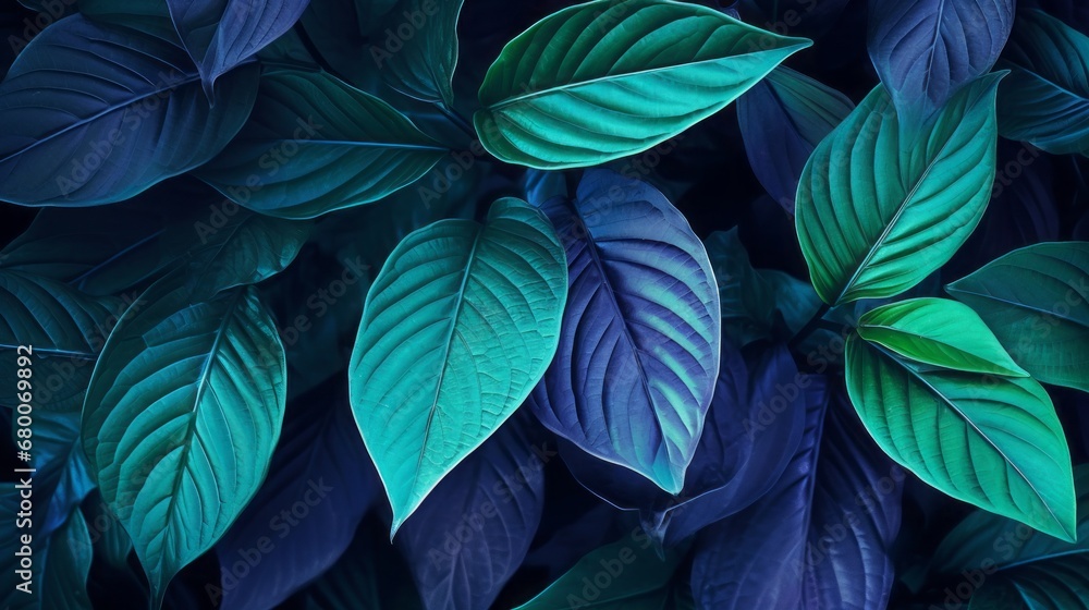 green big leaves background. green big leaves background.