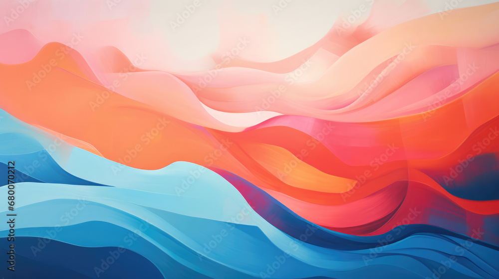 Fototapeta premium Vibrant Intense Gradient Unleashing Artistic Creativity