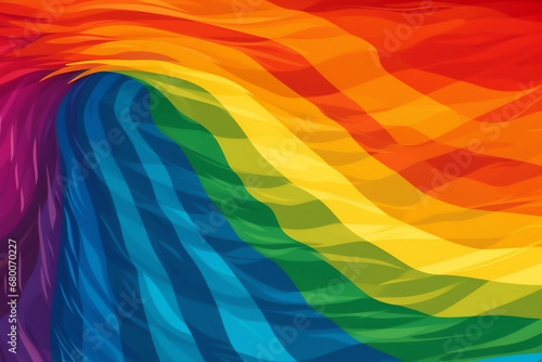Abstract background colours of the Pride flag, the rainbow symbol of  homosexual gay lesbian bisexual and transgender people known as the LGTB community, Generative AI stock illustration image photo