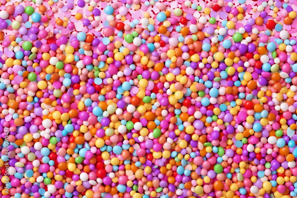 background with colorful confetti. Generative AI background with colorful confetti. Generative AI