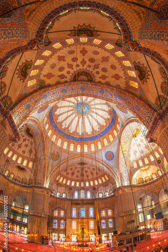 Sultan Ahmed Mosque or Blue Mosque, Main dome, Istanbul, Turkey photo