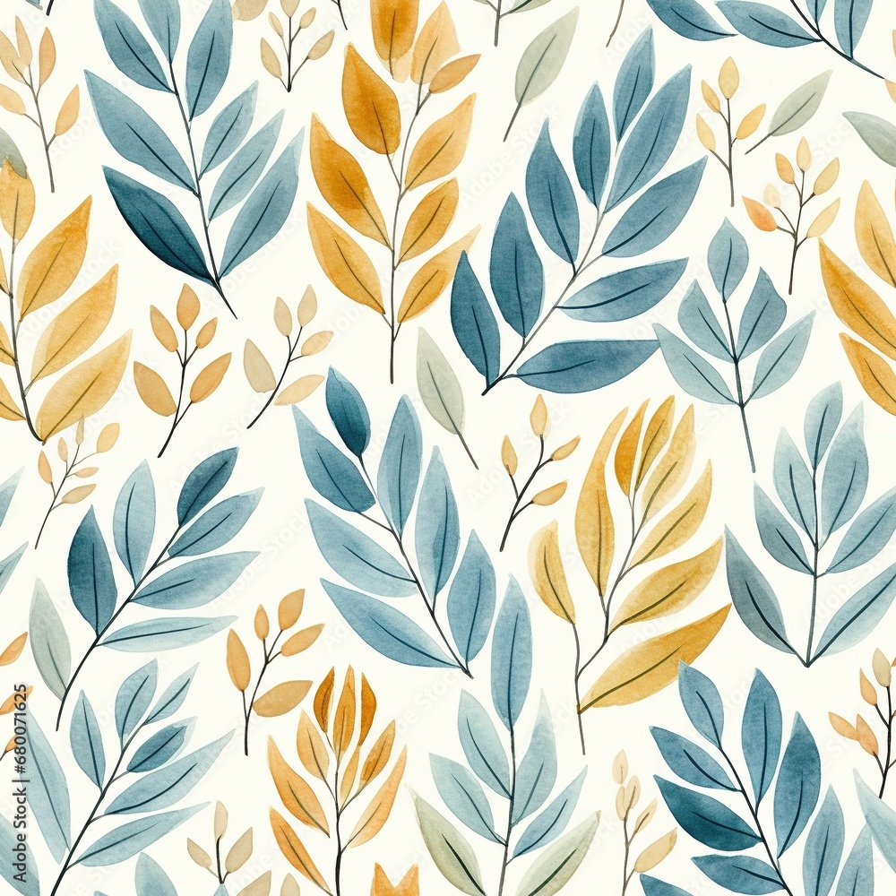 Naklejka premium pattern autumn leaves on a white background