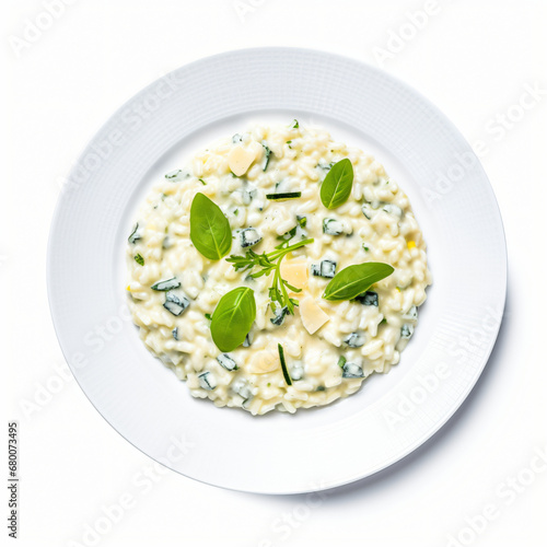 Top view of Gorgonzola Risotto