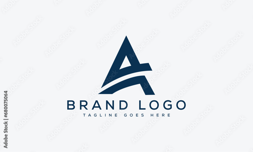 letter A logo design vector template design for brand. letter A logo design vector template design for brand.