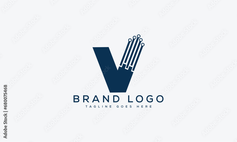 letter V logo design vector template design for brand. letter V logo design vector template design for brand.