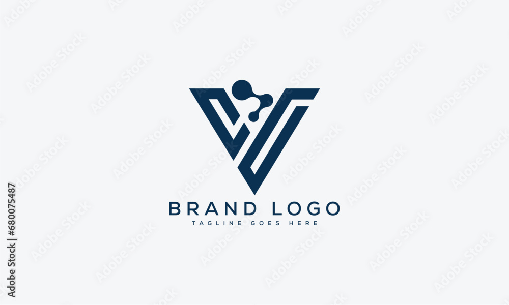 letter V logo design vector template design for brand. letter V logo design vector template design for brand.