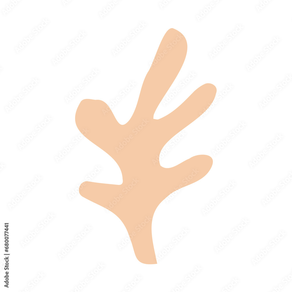 The silhouette logo of an algae or coral , seaweed, an excellent design on a marine theme The silhouette logo of an algae or coral , seaweed, an excellent design on a marine theme