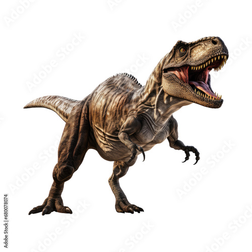 Tyrannosaurus rex dinosaur. Isolated on transparent background.  © Creative Haven