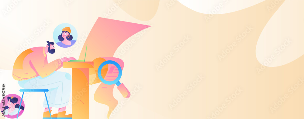 Person interviewing for job flat vector concept operation hand drawn illustration
Person interviewing for job flat vector concept operation hand drawn illustration