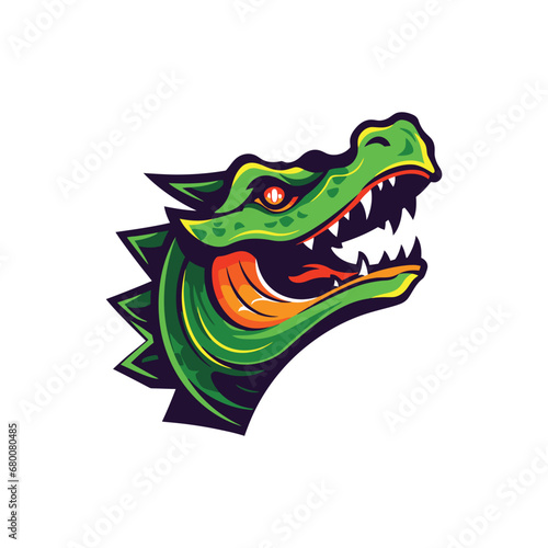 Green Crocodile Esport Logo