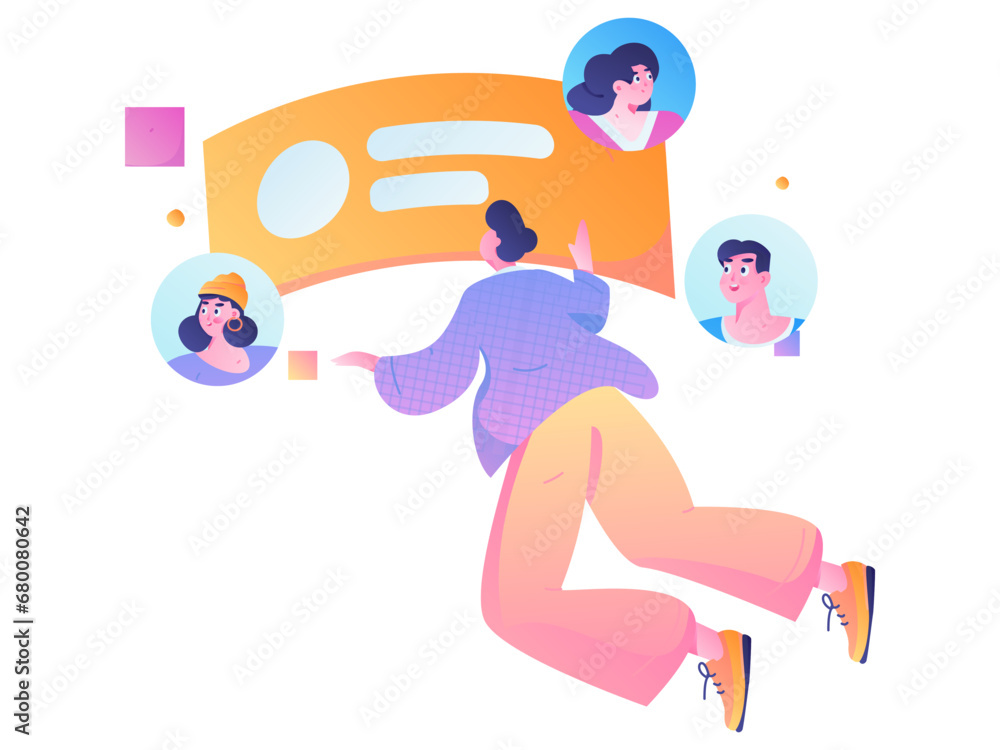 Person interviewing for job flat vector concept operation hand drawn illustration
Person interviewing for job flat vector concept operation hand drawn illustration