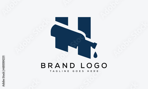 letter H logo design vector template design for brand.