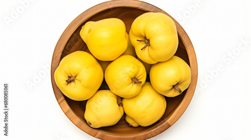 Top view of quinces fruit