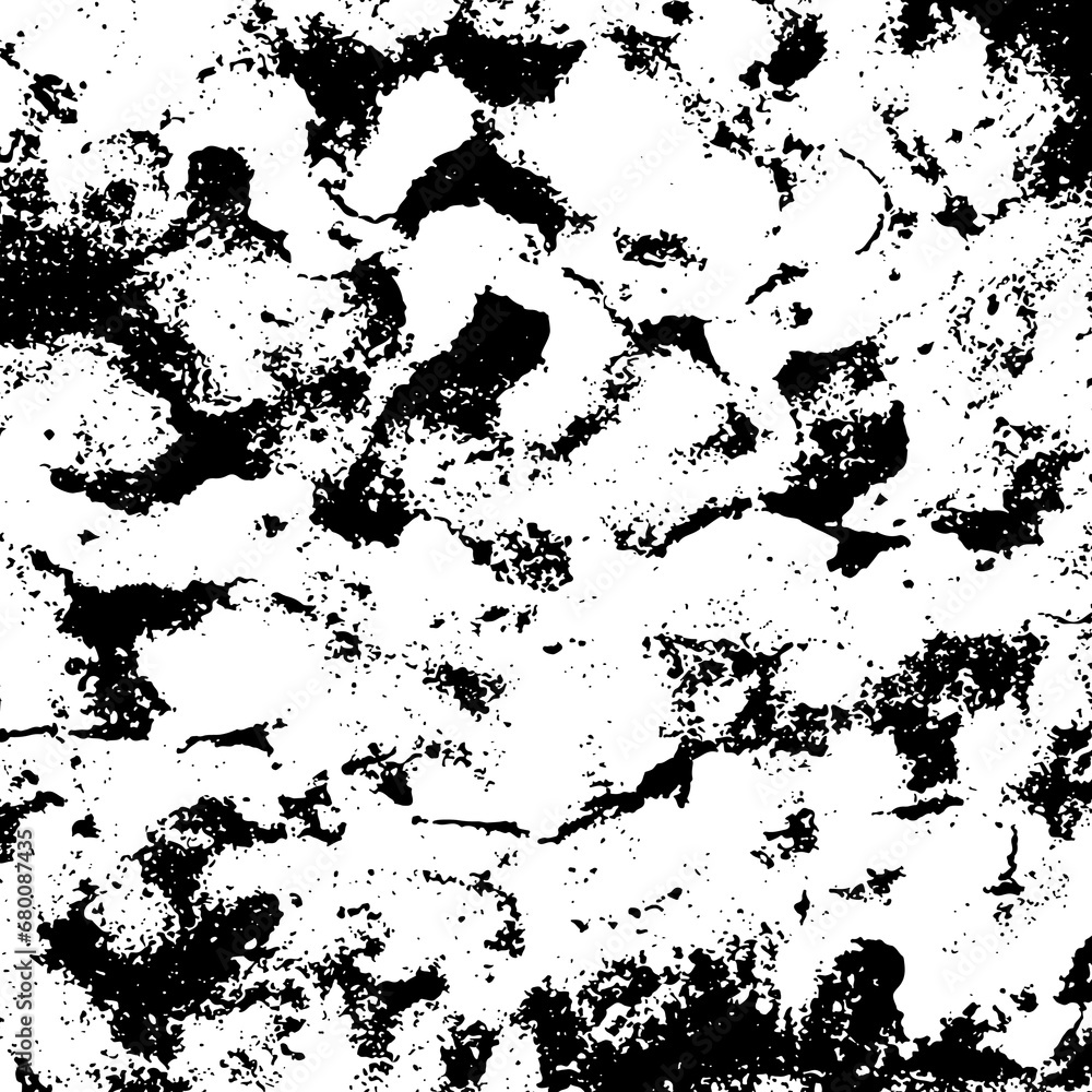Fototapeta premium Abstract distressed uneven pattern png background. Overlay over any design to create interesting effects and depth. Black isolated on a transparent background.