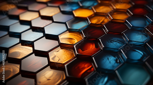 multiple hexagons pattern