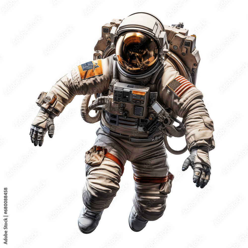 astronaut on the white background