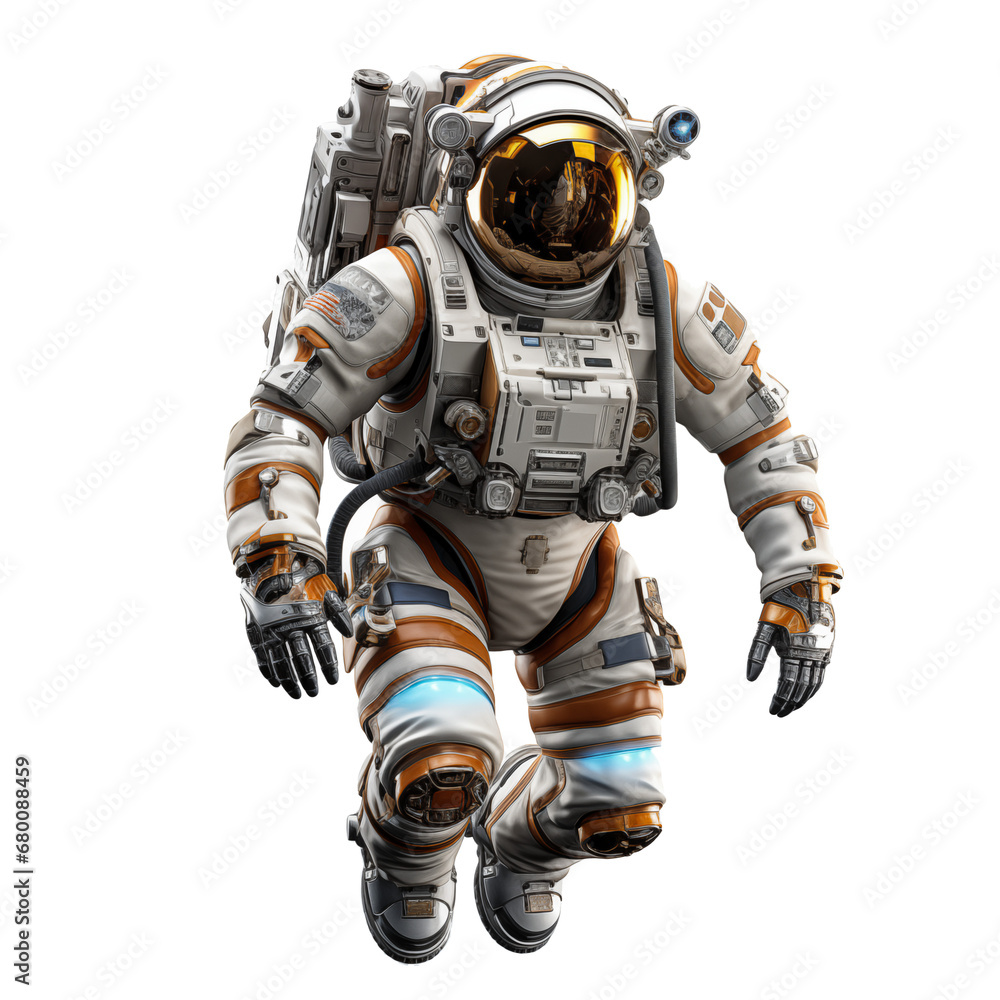 astronaut on the white background astronaut on the white background