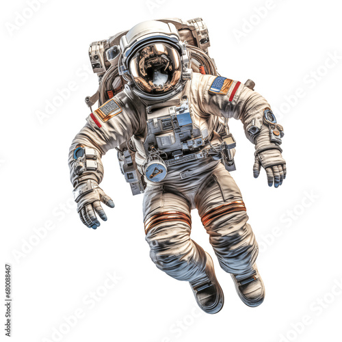 astronaut on the white background