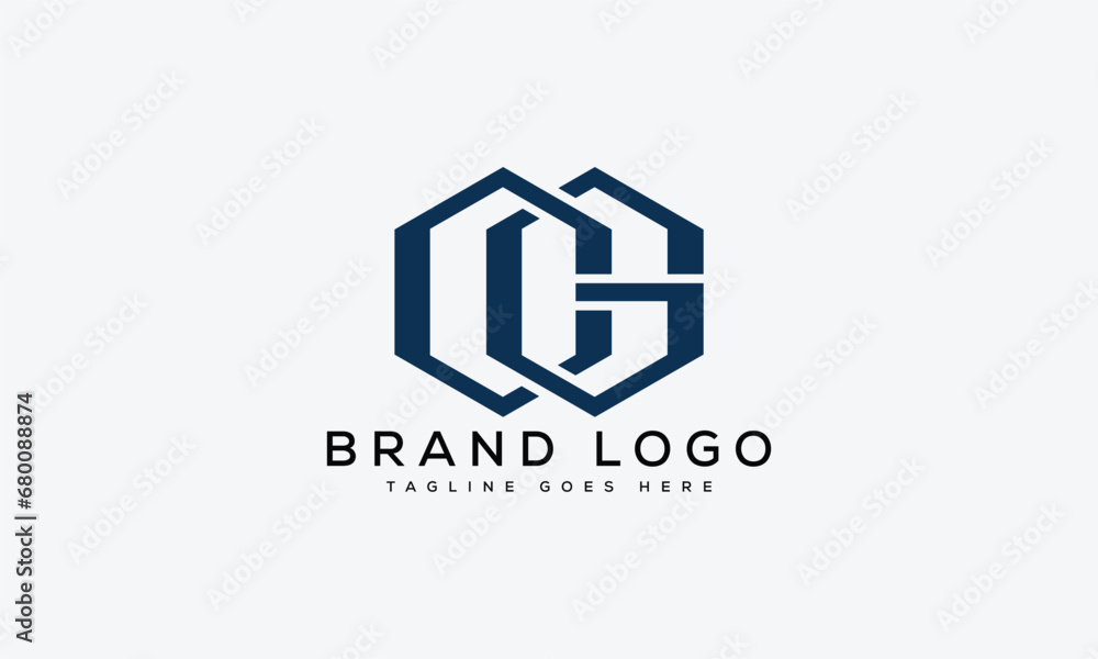 letter CG logo design vector template design for brand. letter CG logo design vector template design for brand.