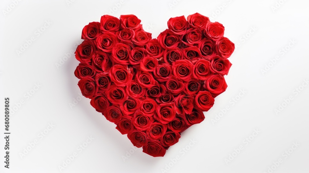 Heart made of roses for Valentine's Day Heart made of roses for Valentine's Day