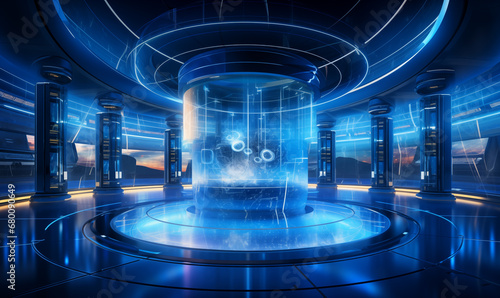 3D rendering of Futuristic Sci-Fi Background. Futuristic Sci-Fi Background.