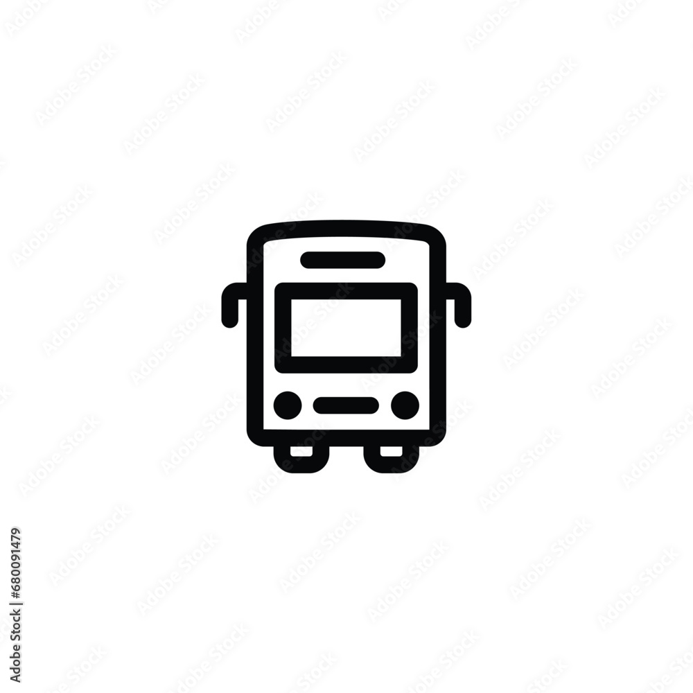 Bus icon, Transportation icon vector outline icon for web, ui, and mobile apps Bus icon, Transportation icon vector outline icon for web, ui, and mobile apps