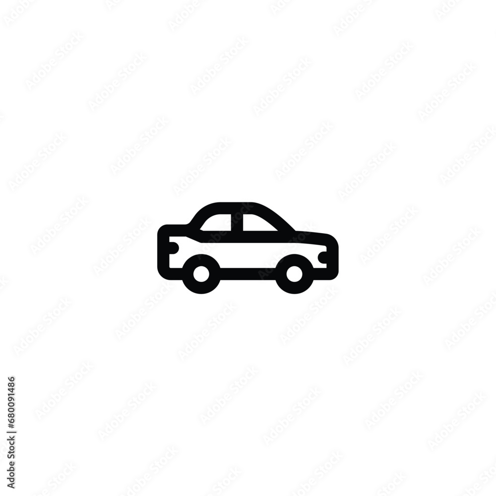 Car icon vector. outline icon for web, ui, and mobile apps Car icon vector. outline icon for web, ui, and mobile apps