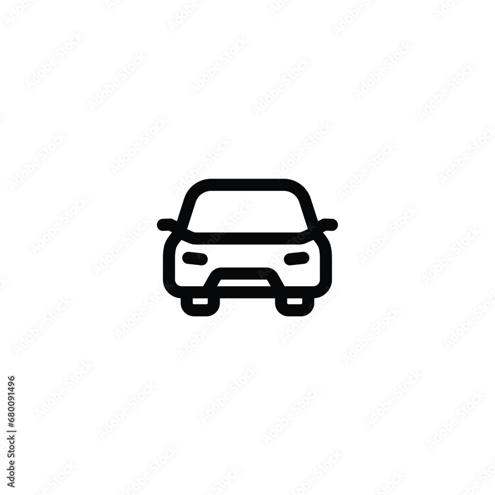 Car icon vector. outline icon for web, ui, and mobile apps Car icon vector. outline icon for web, ui, and mobile apps