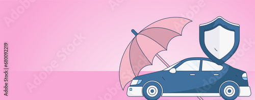 Buy insurance for car flat character vector concept operation illustration
