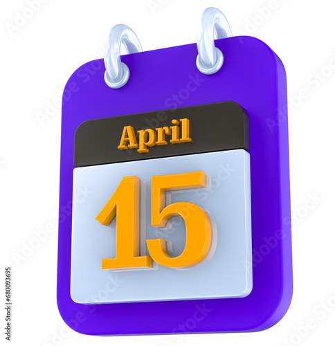 icon calendar 3D day 