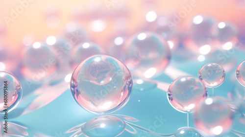 Abstract background with air bubbles