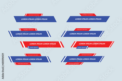Abstract lower third design Pack