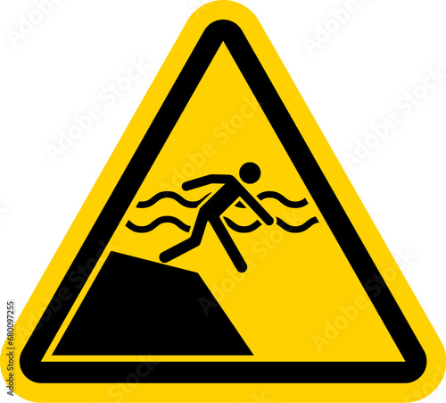 Drop Off or Pick Up Sign Sudden Drop-off