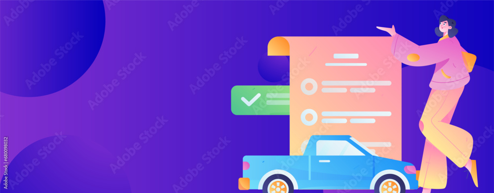 Buy insurance for car flat character vector concept operation illustration
Buy insurance for car flat character vector concept operation illustration