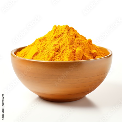 a bowl of yellow powder
