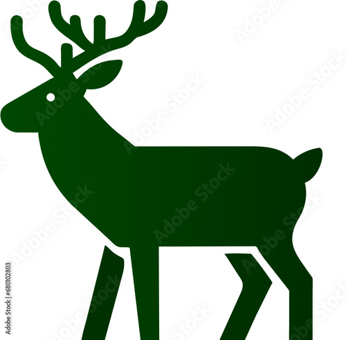 christmas reindeer isolated