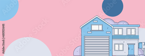 House building vector concept operation hand drawn illustration
